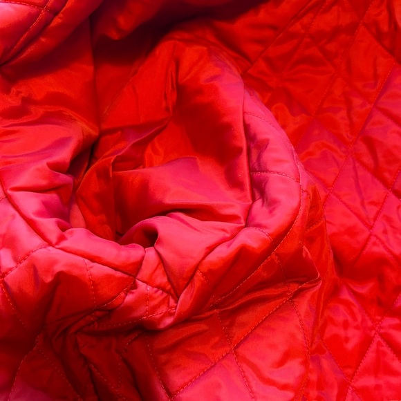 Lands' End Red & Navy Blue Hooded Zip Up Waterproof Mens  Jacket XL - Picture 12 of 15